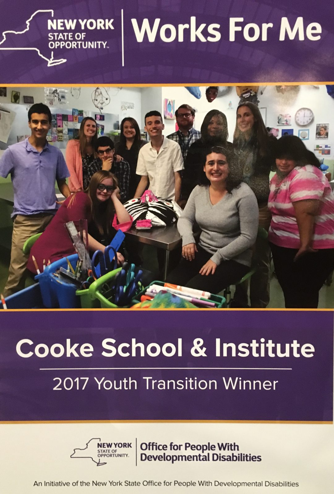 Cooke School Honored by NYS OPWDD | Cooke